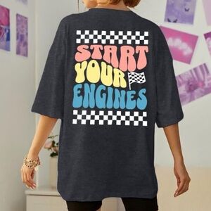 NEW! Oversized Racing Graphic Tee